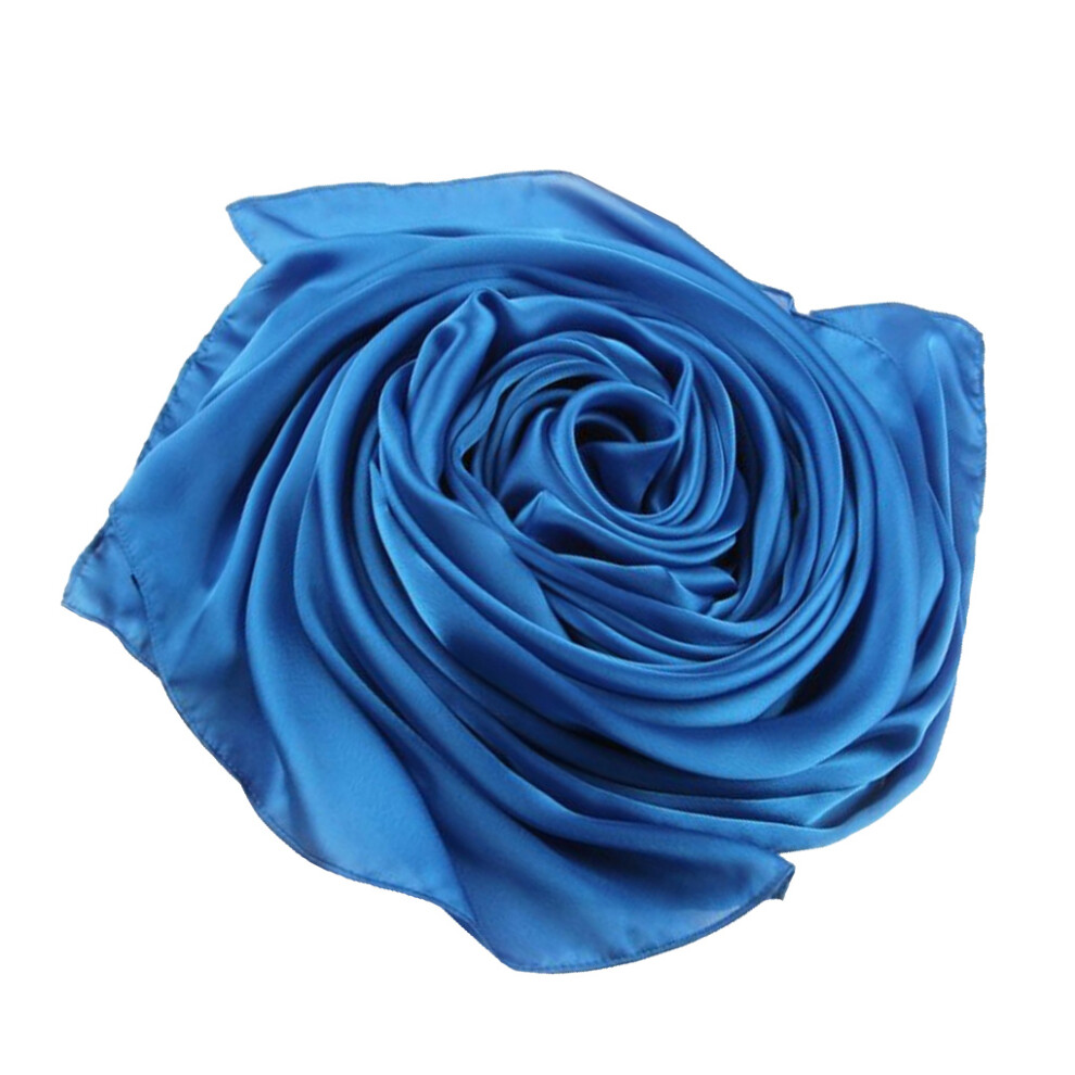 (Royal blue) Women Scarf Neck Cover Fashion Clothes Accessory Solid Color for-image-OPC-PKJV8TV-NEW