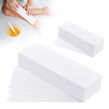 100X Non-Woven Wax Paper Hair Removal Waxing Applicator White Leg