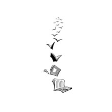 Wall Sticker PVC Books Decals Mural Art Poster Classroom Wallpaper