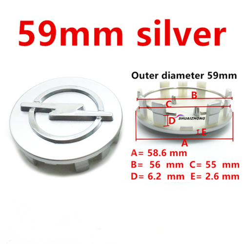 Hjulkapslar, 4 stycken, 59 mm, svarta 2