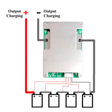 LiFePo4 4S 12V 800A BMS litiumjärnfosfatbatteriskyddskort med balanserad laddning