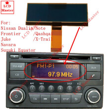 1 x Bilradio LCD-skärm för Nissan Qashqai X-Trail Frontier Note Juke Dualis Navara Suzuki Equ