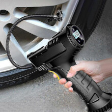 120W elektrisk luftpump för bil, däckpumpare, bärbar uppladdningsbar luftkompressor, digital