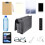 borsa organizer in feltro per comodino appendibile grigio scuro 2