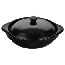 Caçarola de cerâmica japonesa com alça para guisados e bibimbap