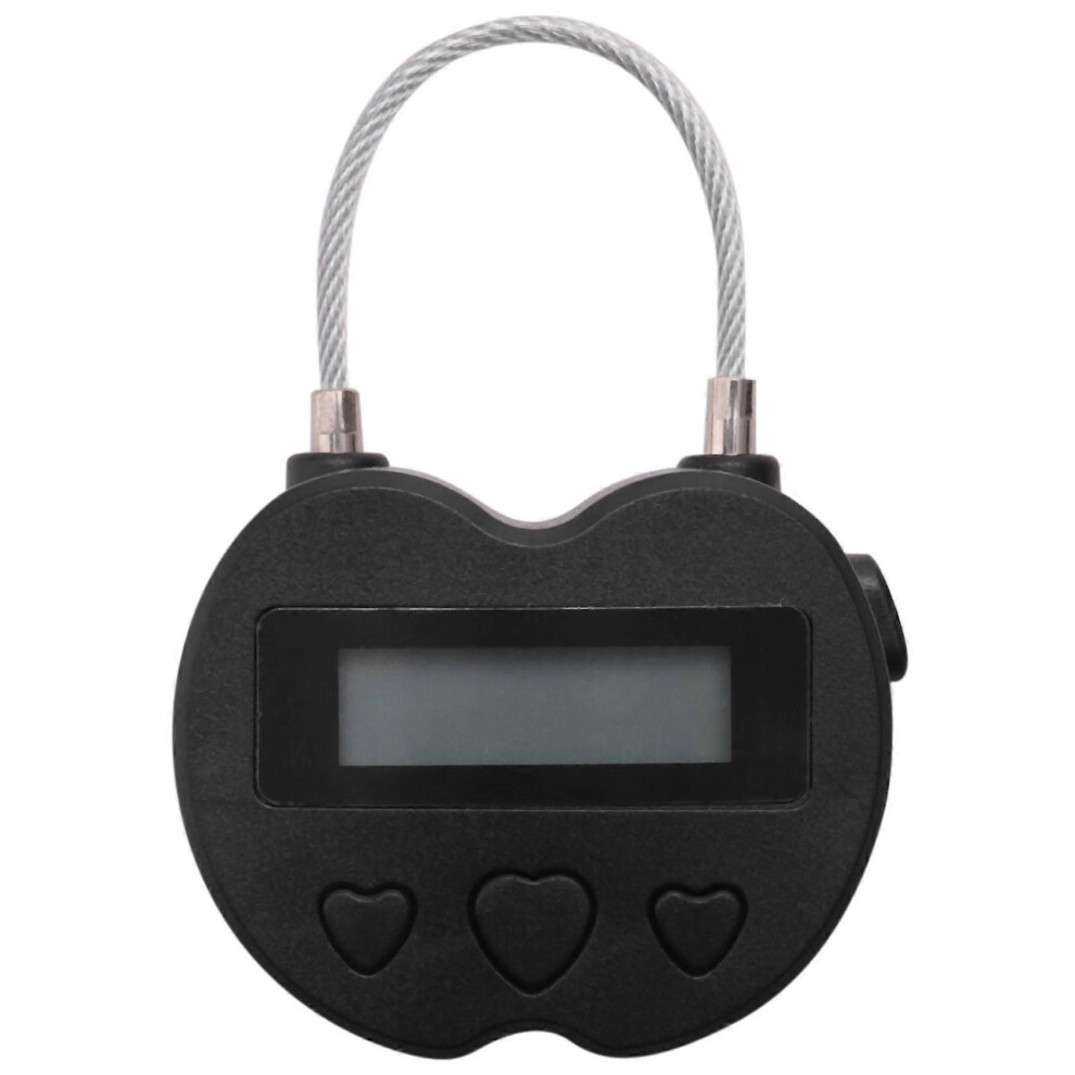 Smart Padlock with LCD Display, USB Rechargeable Temporary Timer, Electronic Travel Timer