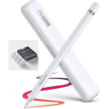 Ipad Smart Pencil for Apple Ipad 2022-2018 Shortcut Button Easier for Writing Drawing, Magnetic Stylus Ipad Pen W/tips(3pcs) Usb-c Active Charge 1 Pro