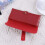modisches brillenetui pvc- mit schnappverschluss (rot) 3