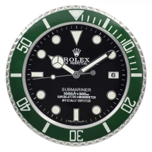 Rolex Submariner Green Bezel and Black Dial Starbucks Style | Wall Clock