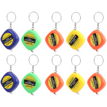 10 Unidades Fita Métrica Retrátil Profissional Bolso Chaveiro Pingente