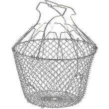 Folding Salad Basket With Stiffeners - Stainless Steel - Easy Storage - Gentle Spin - 22.5 Cm 2025