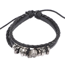 Punk Armband mit Skelettkopf geflochtenem , Hip-Hop