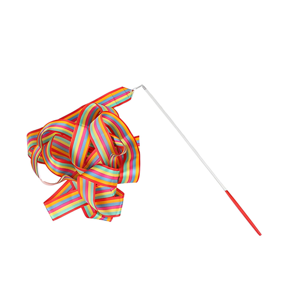 (Seven Color) Ribbon Wands Twirling Rod Stick Party Bag Gymnastics Streamers for-image-OPC-PKJWRP8-NEW