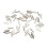 150Pcs Shoe Lace Metal Tips Silver Durable Replacement Rope Caps 4