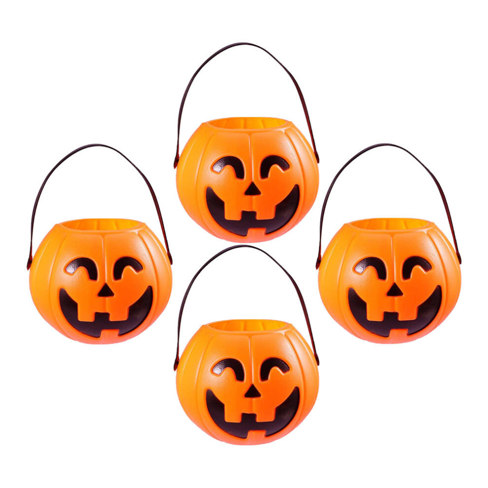 4 Szt. śWiąTeczne Pojemniki W KształCie Dyni Na Cukierki Dla Dzieci-image