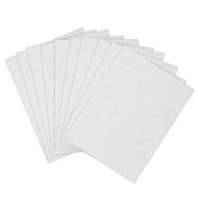 10Szt Biały Brokatowy Papier Do Zrób to Sam Kartki Dekoracje Trwałe