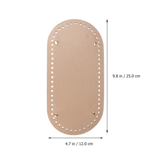 1 acessório para bolsa couro PU, fundo oval 1