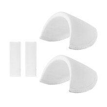 2 Pares De Almofadas De Ombro Em Espuma Macia Para Realce