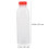 10 frascos plásticos descartáveis 500 ml com transparentes 2
