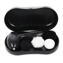 Electric Shoe Polisher with 4 Brush Heads Portable Shoe Shiner for Leather Cleaning Polishing Waxing Dust Removal Care Kit