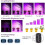 Plant lamp / plant lighting with 4 flexible LED fluorescent tubes 3