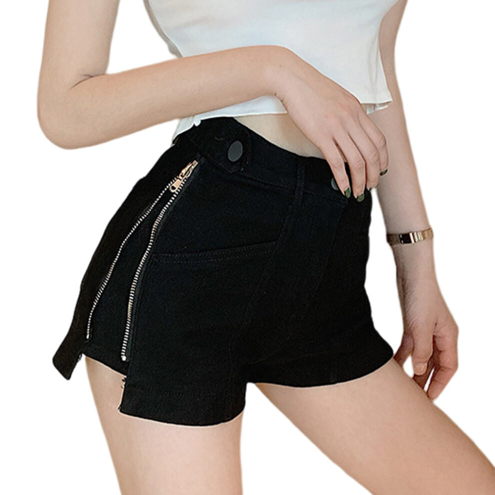 (Black, M) Women Jeans Easy Matching Travelling Shopping Denim Shorts Clothing-image-OPC-PKJXF78-NEW