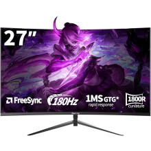 27 Inch Curved Gaming Monitor180Hz, FHD