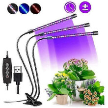 Plant Lamp, 60 LED Full Spectrum Grow Light Plant Lamp Plant Lamp with 3 Timers and Auto-on Function