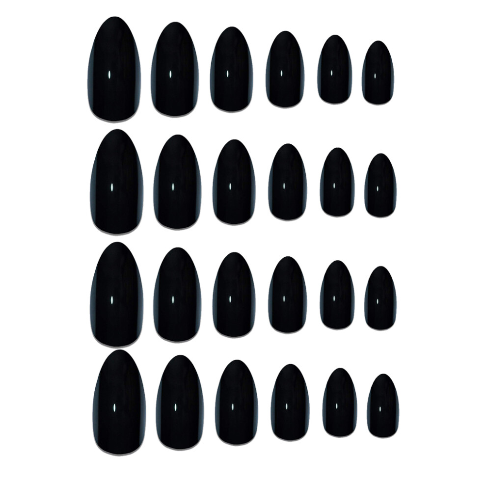 24 Pieces False Nails Stick-on Tips Lightweight Full Cover Nail Tips