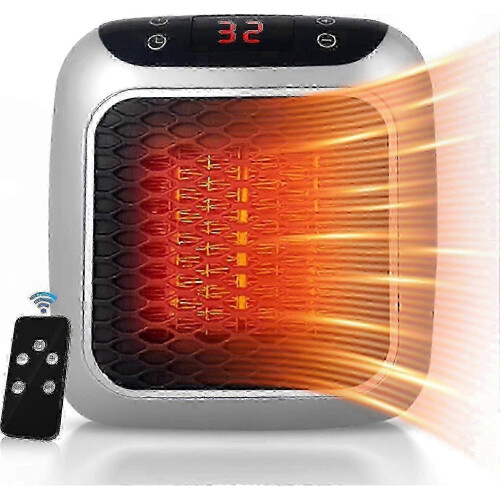 Ceramic Space Heater with Remote Control, Timer, LED Screen, and Adjustable Heat Options