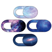 4 camerabescherming schuifklep Sky patroon voor webcam