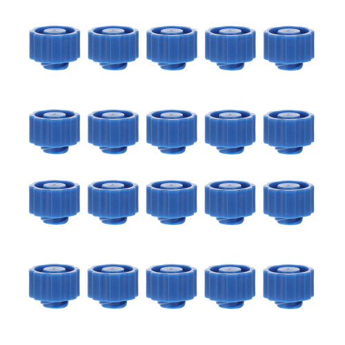 50Pcs Blue Reusable Syringe Tip Caps for Luer Lock Protection 1