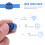 50Pcs Blue Reusable Syringe Tip Caps for Luer Lock Protection 11
