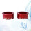 4 stuurverloopringen 25,4 mm naar 31,8 mm (rood) 4