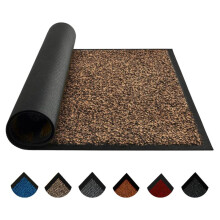 (Brown, 120 x 180 cm) Barrier Mat – Heavy Duty Door Mat for Indoor & Outdoor Use – Super Absorbent, Non Slip Rubber Backed Floor Mat – Washable Dirt Trapper