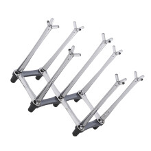 faltbarer glasbecher-ablagehalter mit ablauf für desktop