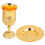 conjunto cálice kiddush com metal para vinho shabbat e páscoa 3