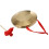 1 set traditionele Chinese gong percussieinstrument met (rood) 3