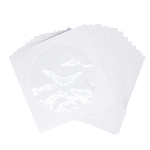 100 unidades cd embalagem janela transparente