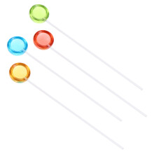 4 Rührstäbchen, Swizzle Sticks (bunt sortiert)