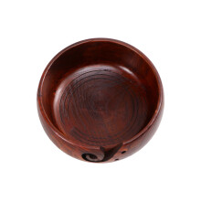 Wooden Yarn Bowl Voor Opglag, Gladde Swirl, Breien Accessoire