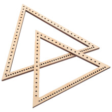 2 stuks driehoekig weefgetouw frame voor tapijtkwekerij handwerk