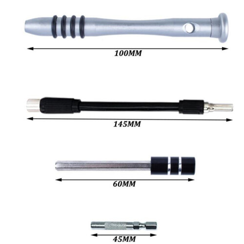 conjunto chave 60 1 aço s2 crv com bits magnéticos 2