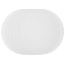 6 stück wiederverwendbare silikon-dampfgar-matten rund 27 cm