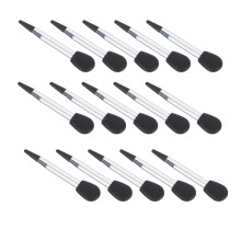 20 mikrofonförmige make-up- mit silikon-lippenpinsel & applikator