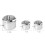 3 stuks nailart tools set, roestvrij staal met , manicurespullen 2