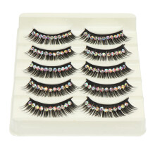 Fake Lashes Thick Eyelashes Chemical Fiber 5 Pairs For Women