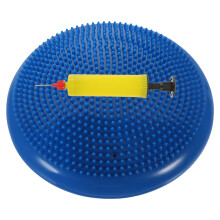 opblaasbaar wobblekussen extra dik voor corekracht en rugpijn (blauw)