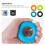 4pcs silicone hand exercisers for strength training 7