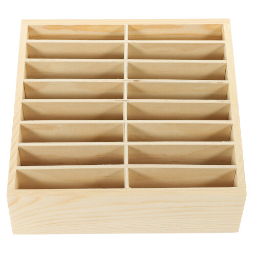 desktop aufbewahrungsbox mit fächern und handyhalter 2
